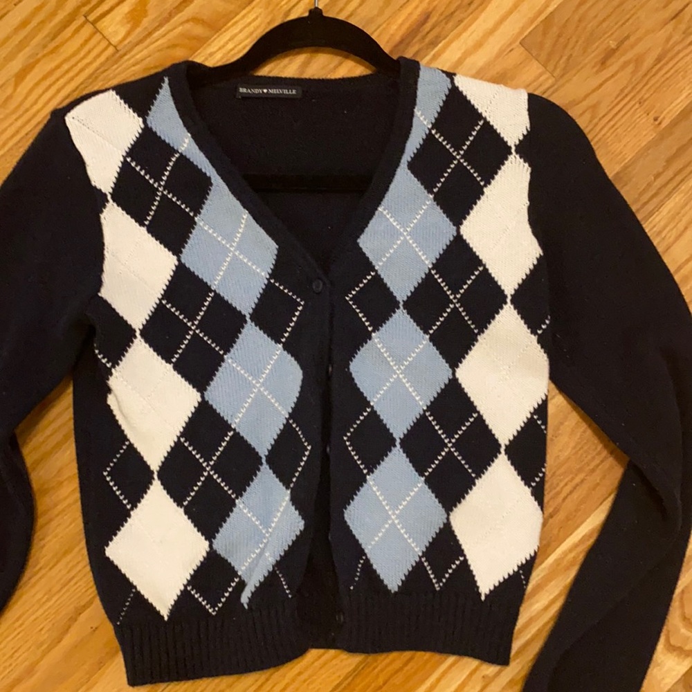 Brandy Melville argyle sweater